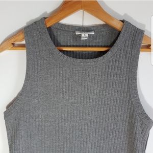 FRANK & OAK Slim Fit Ribbed Sportneck Tank Top